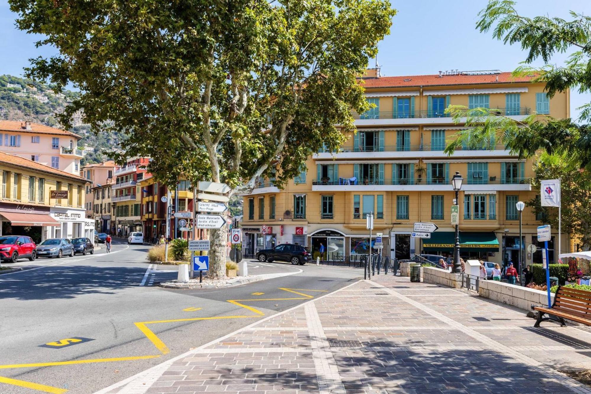 Charmant 3 Pieces Vue Mer Villefranche-sur-Mer Exteriör bild
